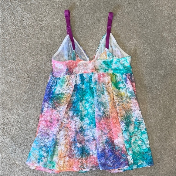 Colorful Tie-Dye Lace Dress - Picture 3 of 4